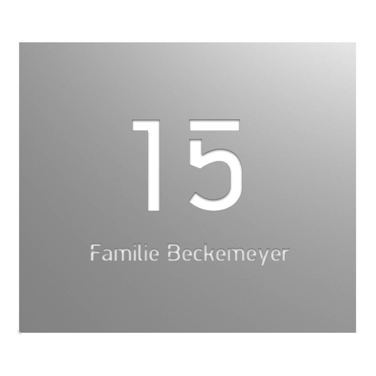 c44df4b838174e8a07c5cfed5ab278743094e1b1 Surface-mounted house number sign BASIC 425BL - 580x500 - Illuminated house number and lettering