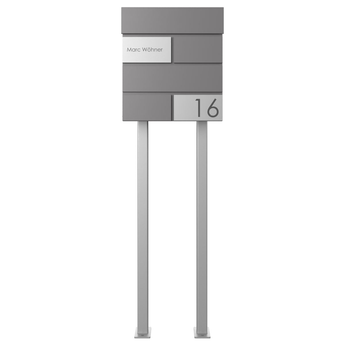 Standbriefkasten KANT Edition mit Zeitungsfach - Design Elegance 3 - DB 703 eisenglimmer Standbriefkasten KANT Edition mit Zeitungsfach - Design Elegance 3 - DB 703 eisenglimmer