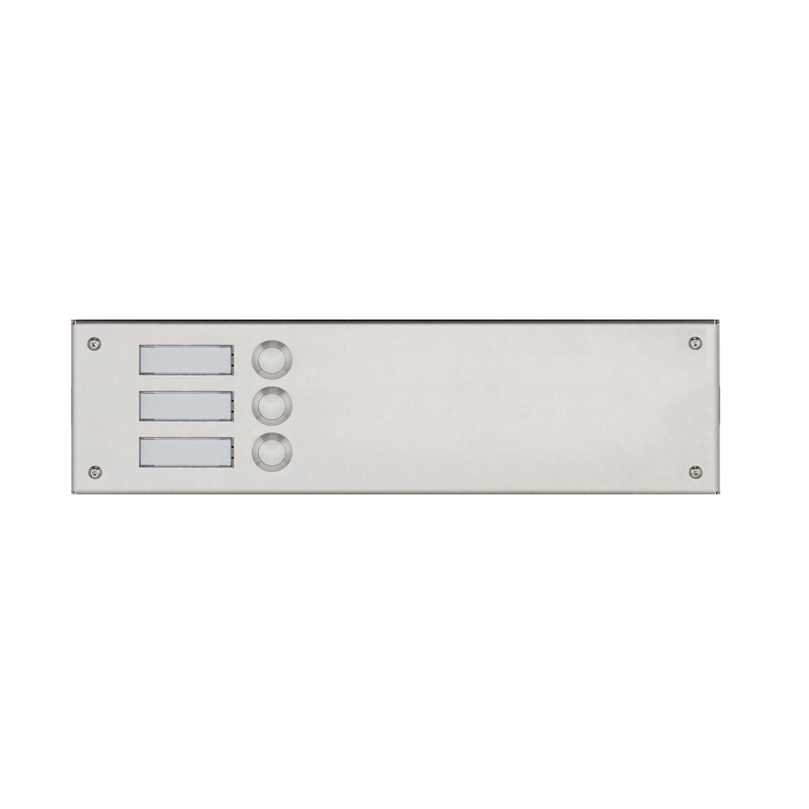Coperchio in acciaio inox 355x100 per 3 parti senza perforazione vocale Coperchio in acciaio inox 355x100 per 3 parti senza perforazione vocale