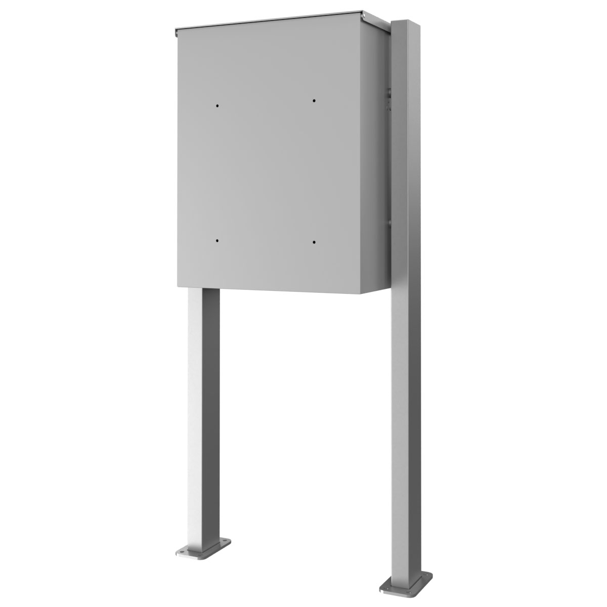 Freestanding parcel box KANT Edition ST-Q - Design Elegance 1 - RAL 9007 grey aluminium Freestanding parcel box KANT Edition ST-Q - Design Elegance 1 - RAL 9007 grey aluminium