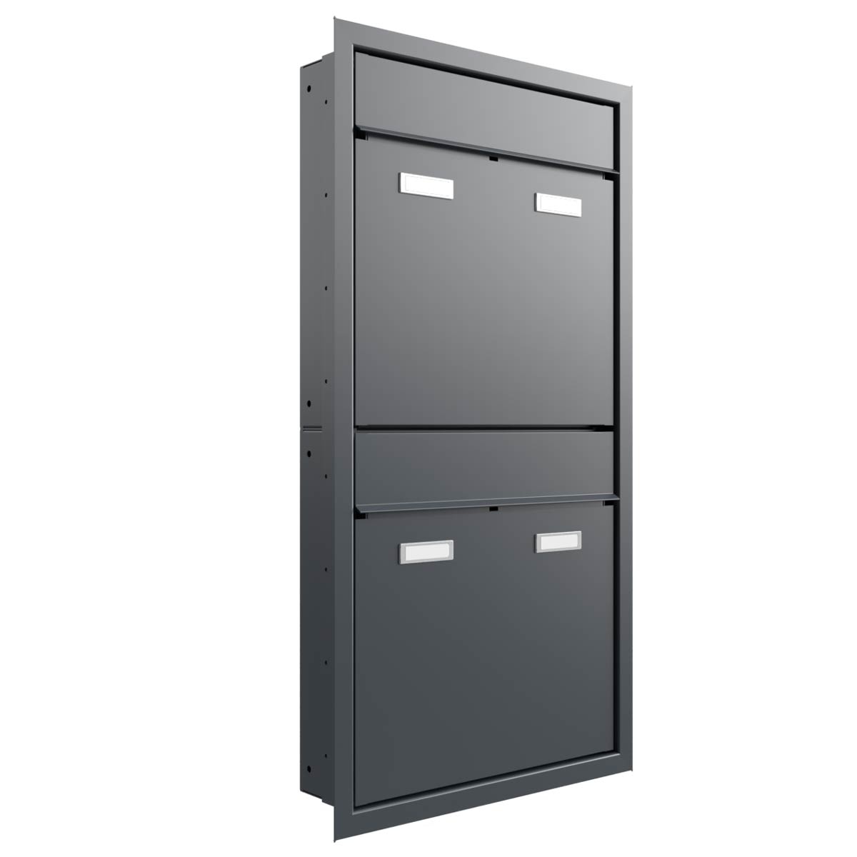 2er 1x2 Design flush-mounted letterbox system GOETHE UP - RAL of your choice 2er 1x2 Design flush-mounted letterbox system GOETHE UP - RAL of your choice