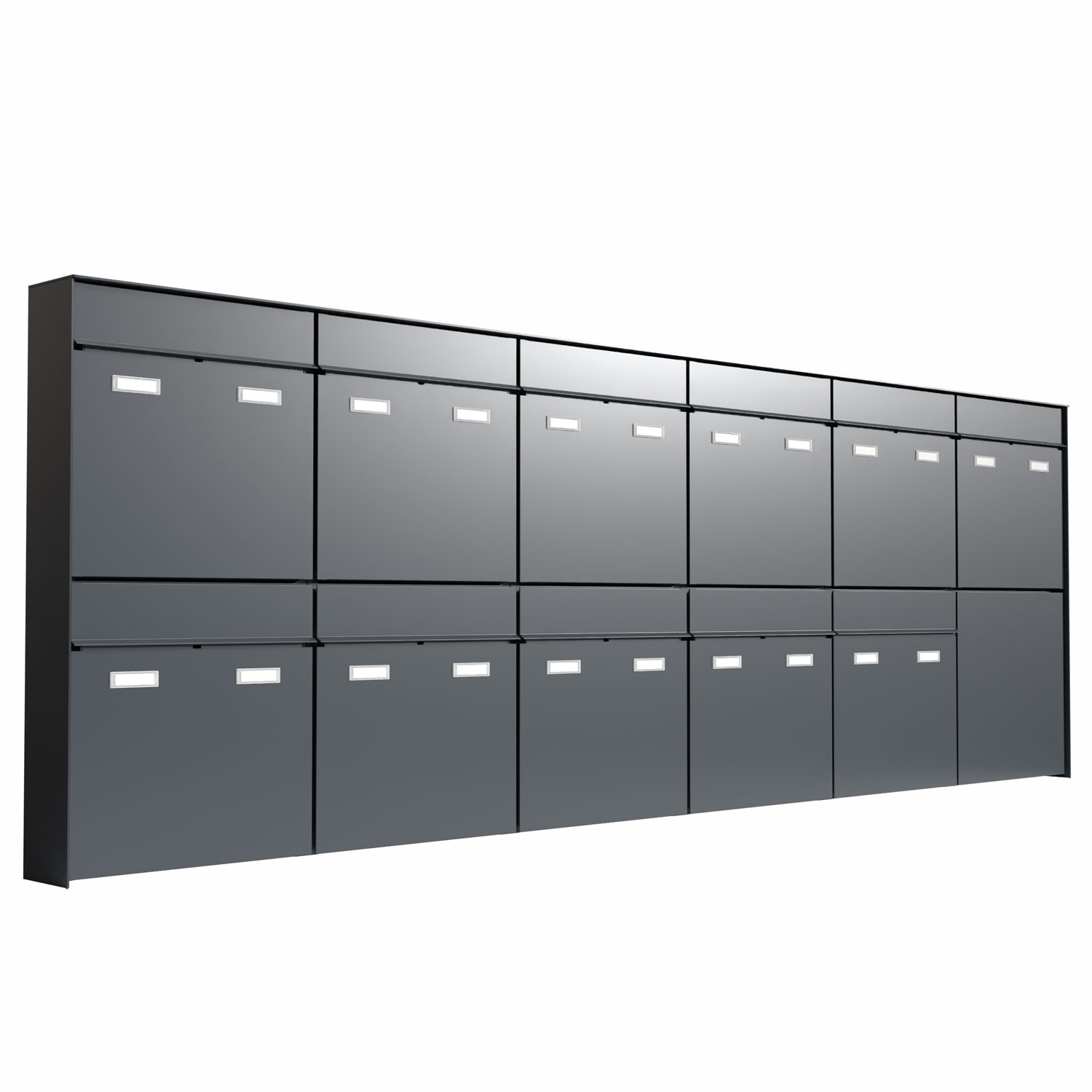 11er 6x2 Design Aufputz Briefkastenanlage GOETHE AP - RAL nach Wahl