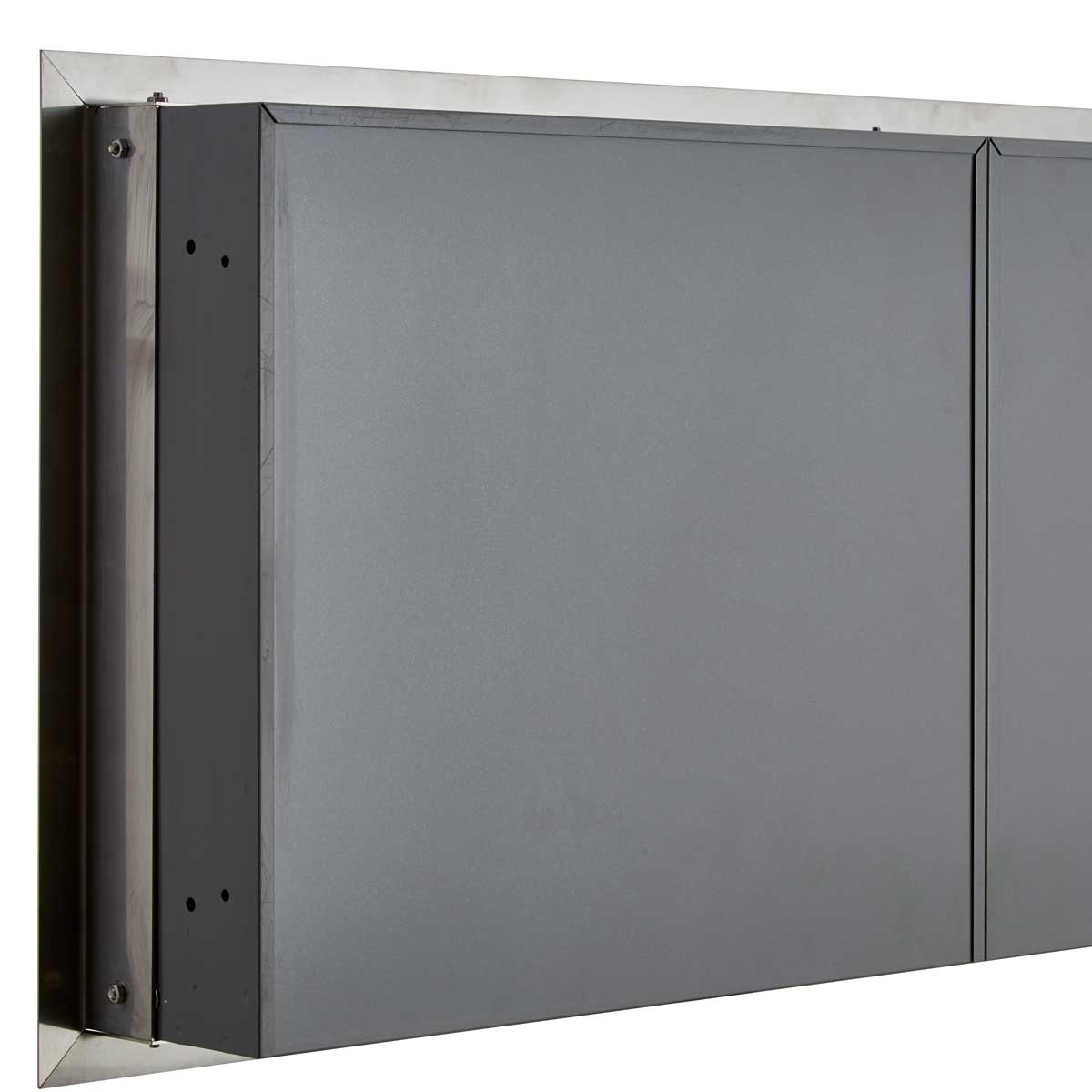 5 pcs. 5x1 flush-mounted letterbox system CLASSIC 534C - polished stainless steel similar to chrome - 5 party 5 pcs. 5x1 flush-mounted letterbox system CLASSIC 534C - polished stainless steel similar to chrome - 5 party