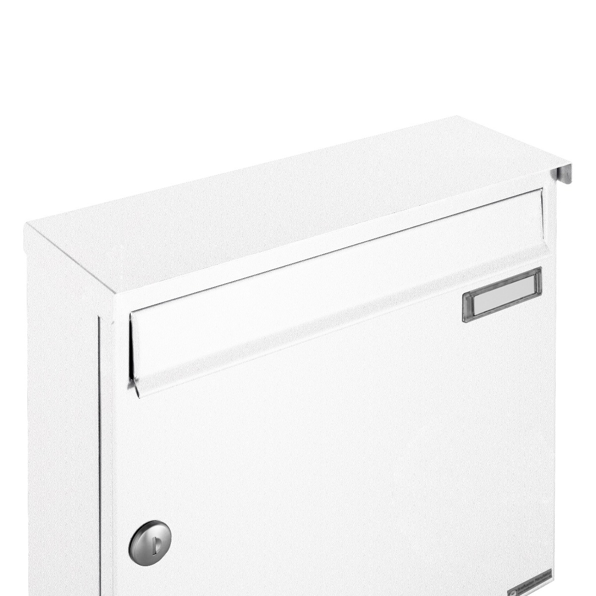 6er 2x3 Briefkastenanlage freistehend Design BASIC 381 ST-R - RAL 9016 verkehrsweiß