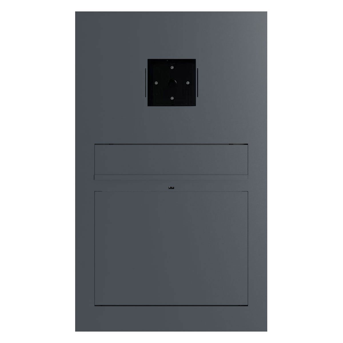 Design flush-mounted letterbox GRIMM - Colour of your choice - LOXONE Intercom/Code Touch 1x1 prepared Design flush-mounted letterbox GRIMM - Colour of your choice - LOXONE Intercom/Code Touch 1x1 prepared