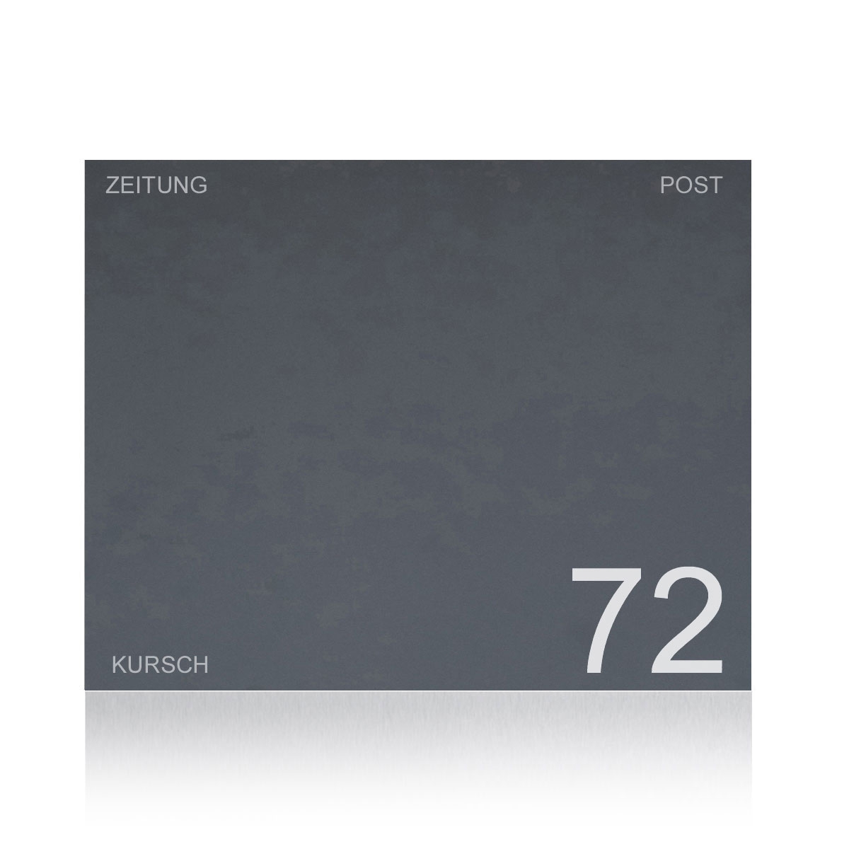 2016ceb9e838cd4264751398b92f07f1a2383011 Design letterbox with newspaper compartment SCHILLER BIG VA7016 - stainless steel V2A, powder-coated in RAL 7016 anthracite grey fine structure matt