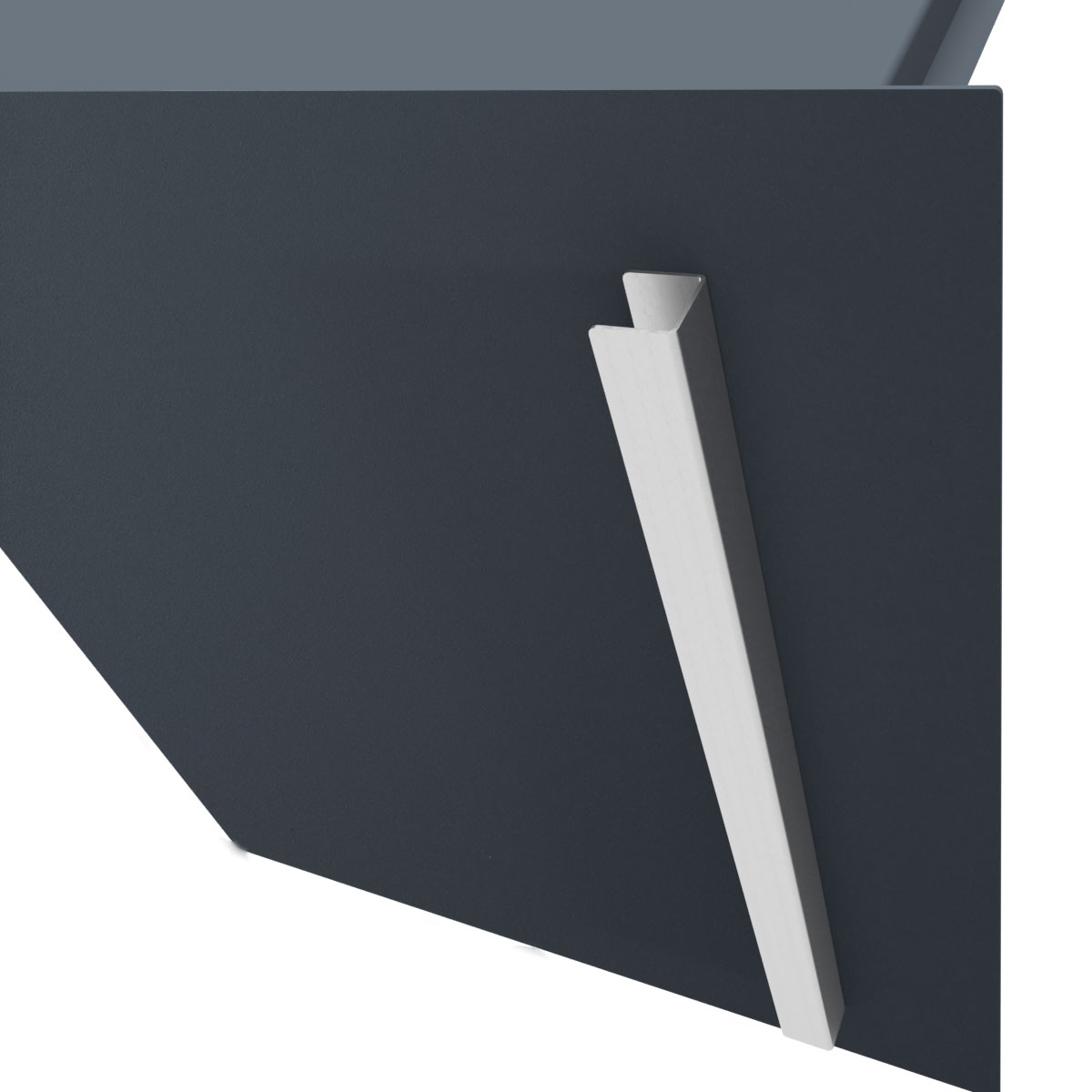 Design stainless steel letterbox SCHILLER MEDIUM Elegance III with handle bar - house number - name - RAL of your choice Design stainless steel letterbox SCHILLER MEDIUM Elegance III with handle bar - house number - name - RAL of your choice