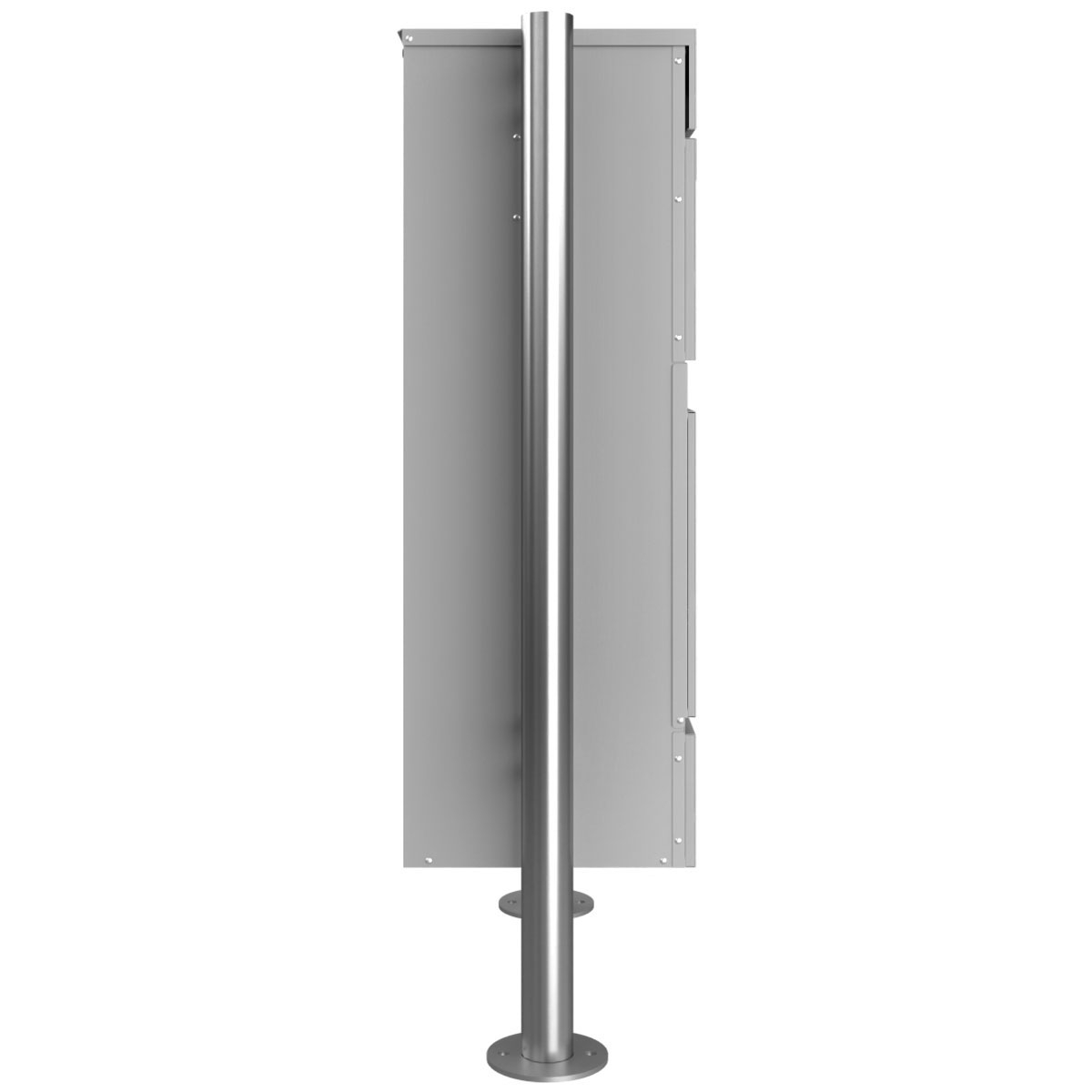 Freestanding parcel letter box KLEIST Edition ST-R - Design Elegance 2 - RAL 9007 grey aluminium Freestanding parcel letter box KLEIST Edition ST-R - Design Elegance 2 - RAL 9007 grey aluminium