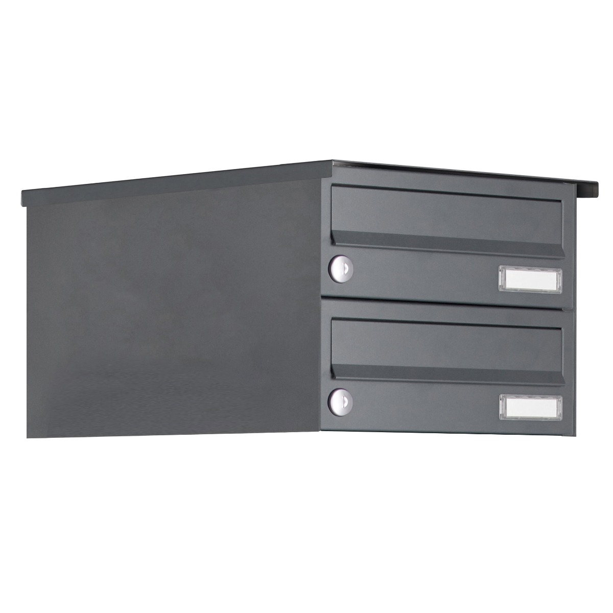 2er Edelstahl Aufputz Briefkastenanlage Design BASIC 385XA AP - RAL nach Wahl 2er Edelstahl Aufputz Briefkastenanlage Design BASIC 385XA AP - RAL nach Wahl