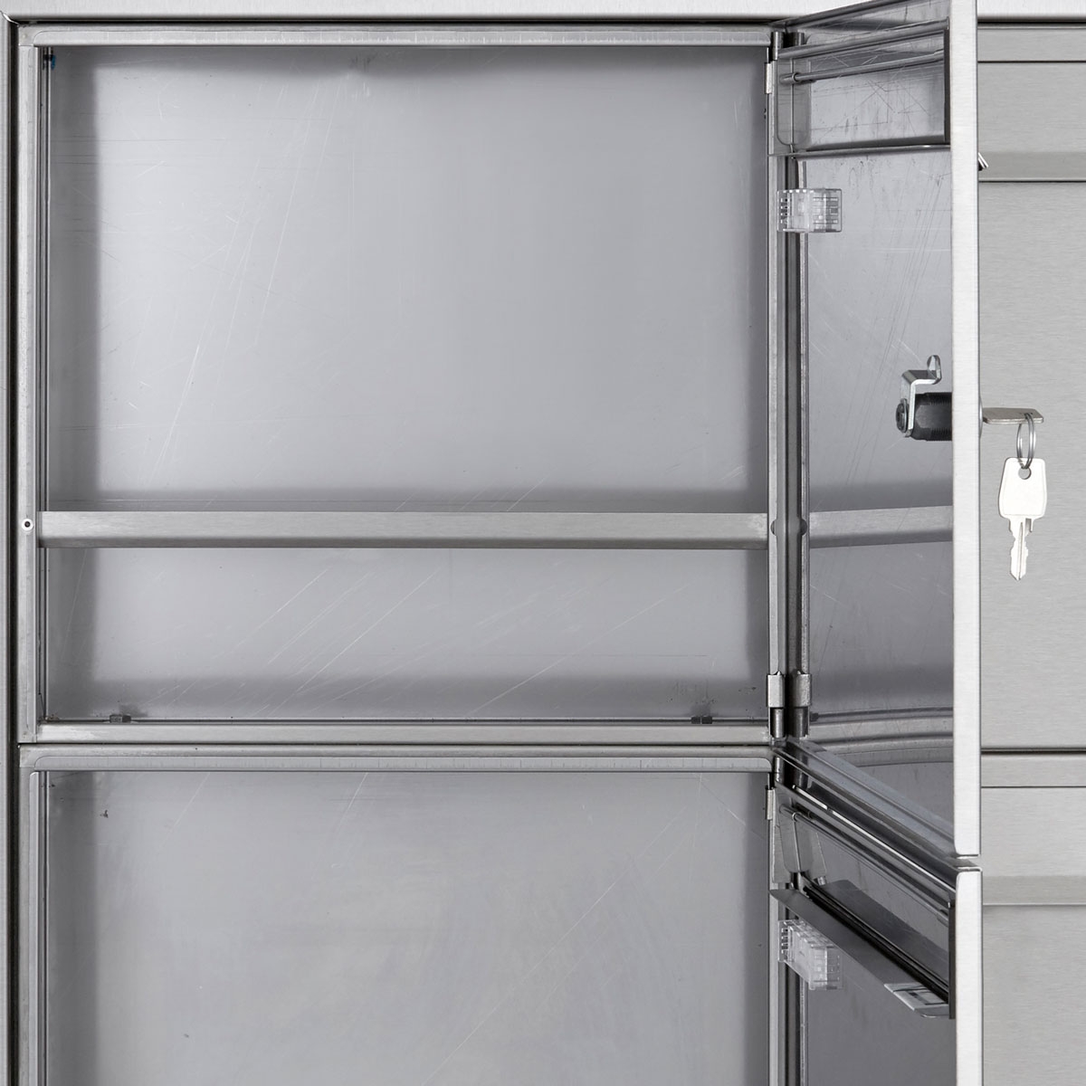 Cassetta per le lettere da appoggio in 2 pezzi in acciaio inox BASIC Plus 382XA AP - acciaio inox V2A lucido Cassetta per le lettere da appoggio in 2 pezzi in acciaio inox BASIC Plus 382XA AP - acciaio inox V2A lucido