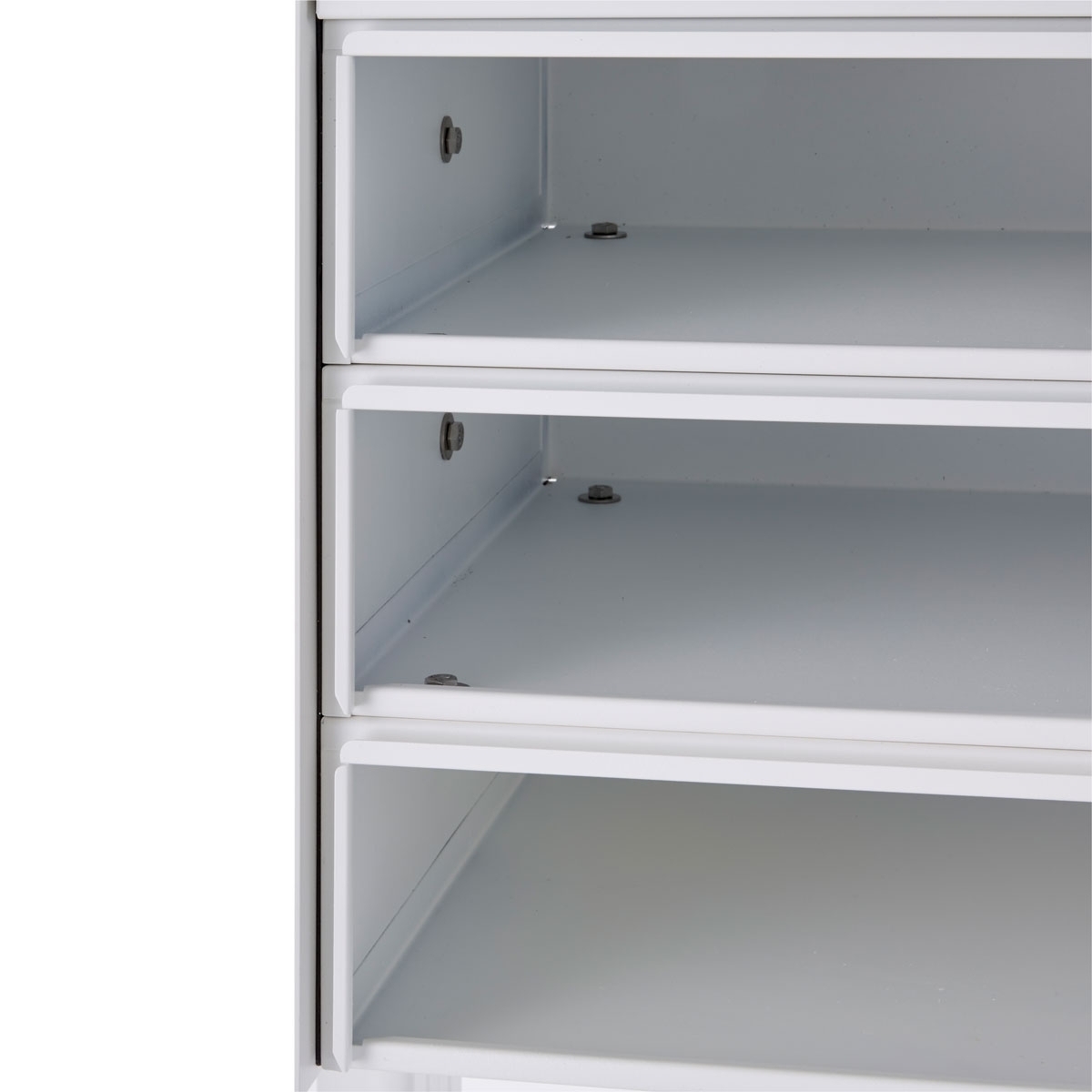 23er 8x3 Edelstahl Briefkastenanlage freistehend Design BASIC Plus 385X ST-R - RAL nach Wahl