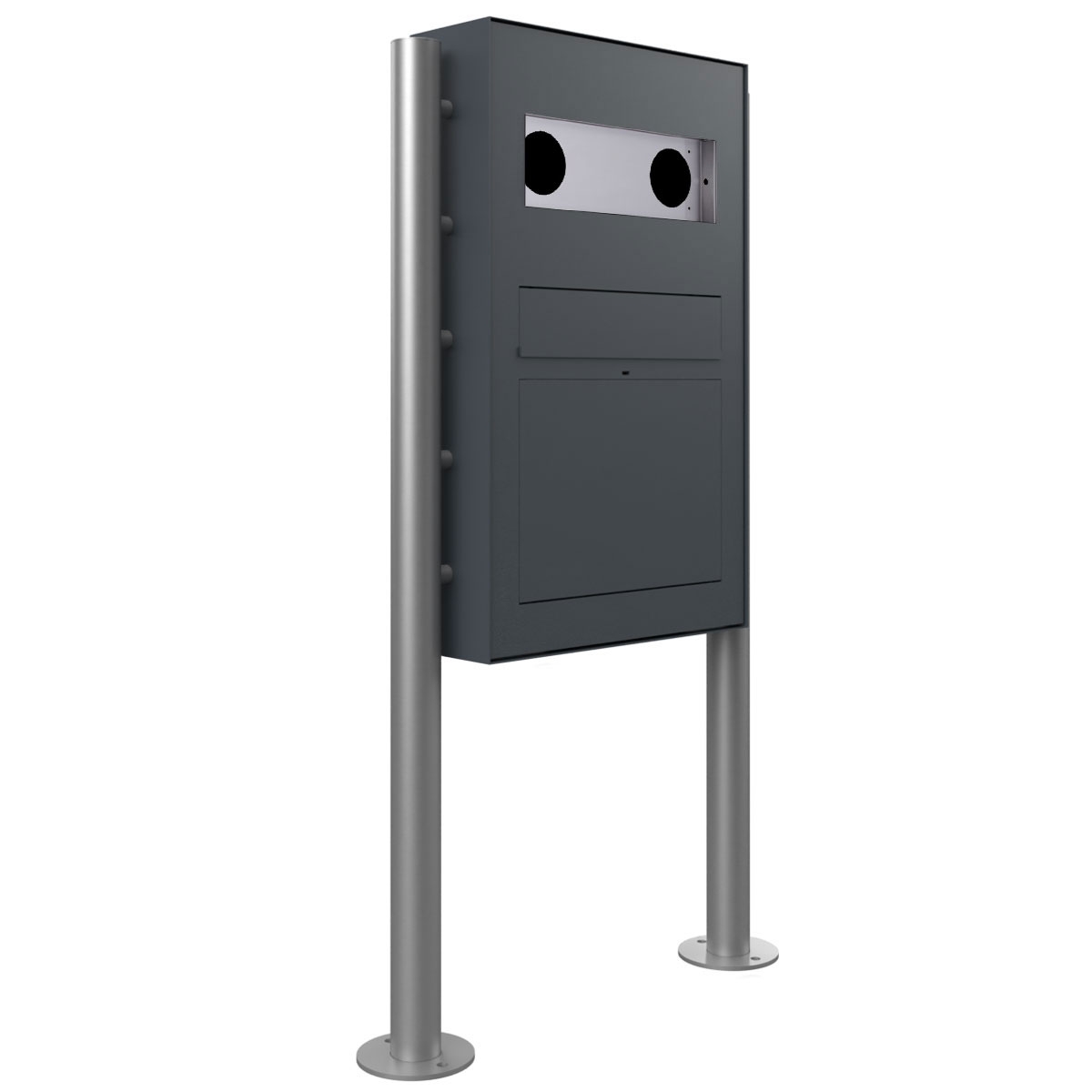 Design Standbriefkasten GRIMM - Farbe nach Wahl - GIRA System 106 - 3-fach vorbereitet