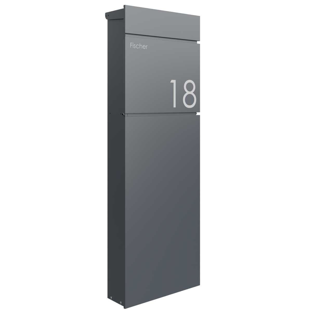 LESSING free-standing letterbox - RAL 7016 anthracite grey LESSING free-standing letterbox - RAL 7016 anthracite grey