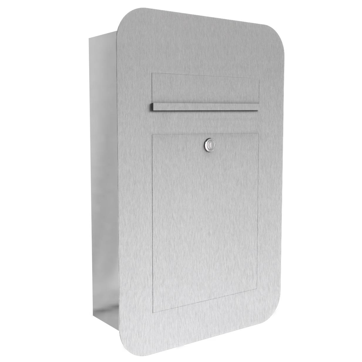 Stainless steel design letterbox DESIGNER Organic Stainless steel design letterbox DESIGNER Organic