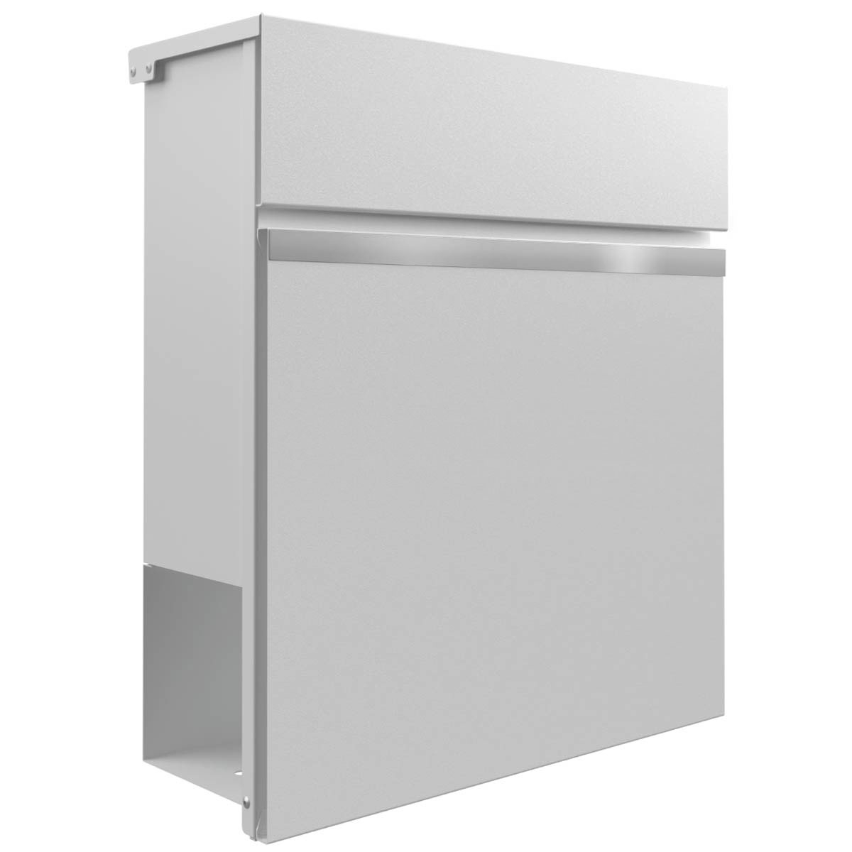 KANT Edition letterbox with newspaper compartment - Design 3 - RAL 9016 traffic white KANT Edition letterbox with newspaper compartment - Design 3 - RAL 9016 traffic white