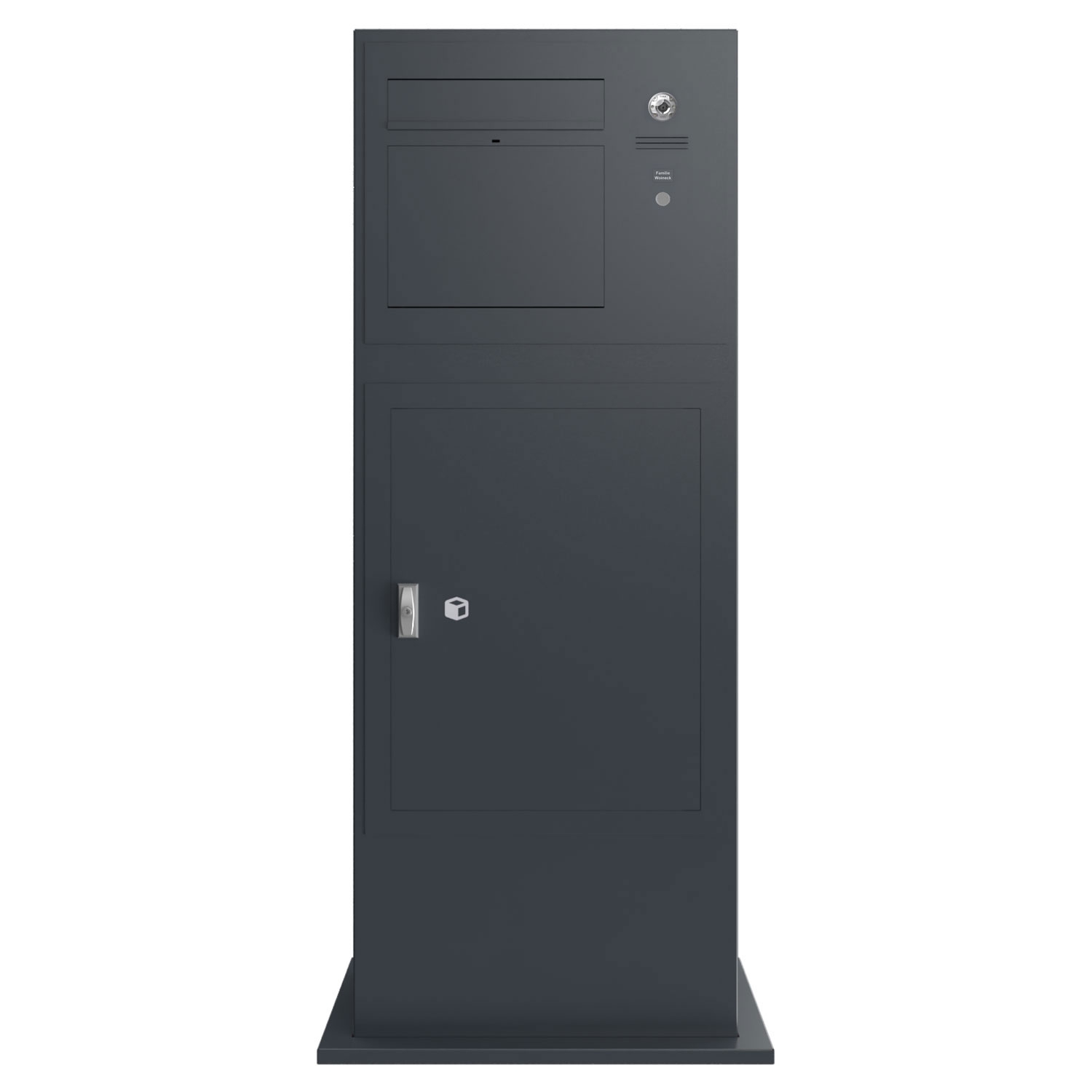 Design letterbox pillar GRIMM with function box Design letterbox pillar GRIMM with function box