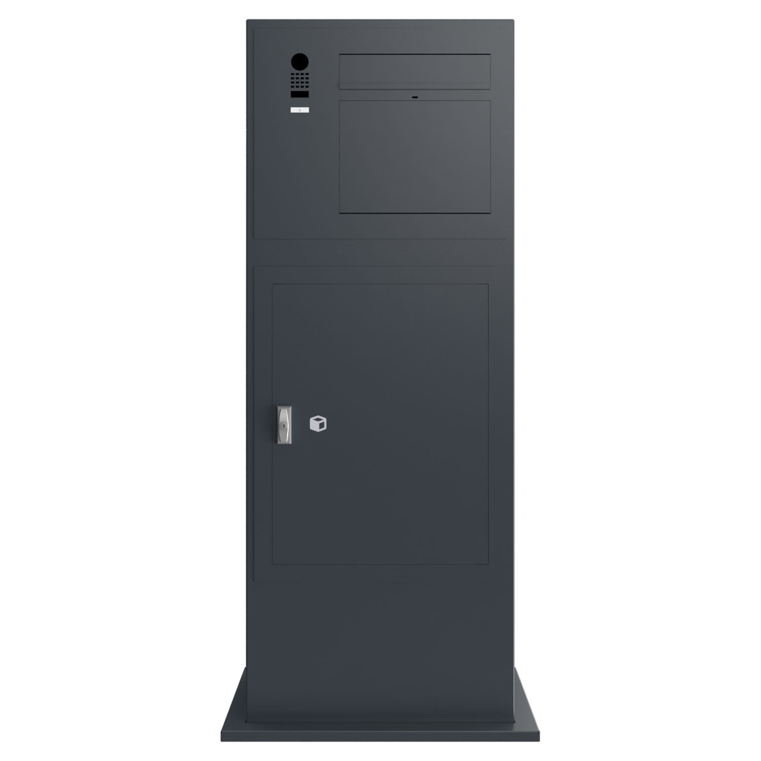 Design letterbox pillar GRIMM - colour of your choice with DoorBird video intercom left Design letterbox pillar GRIMM - colour of your choice with DoorBird video intercom left