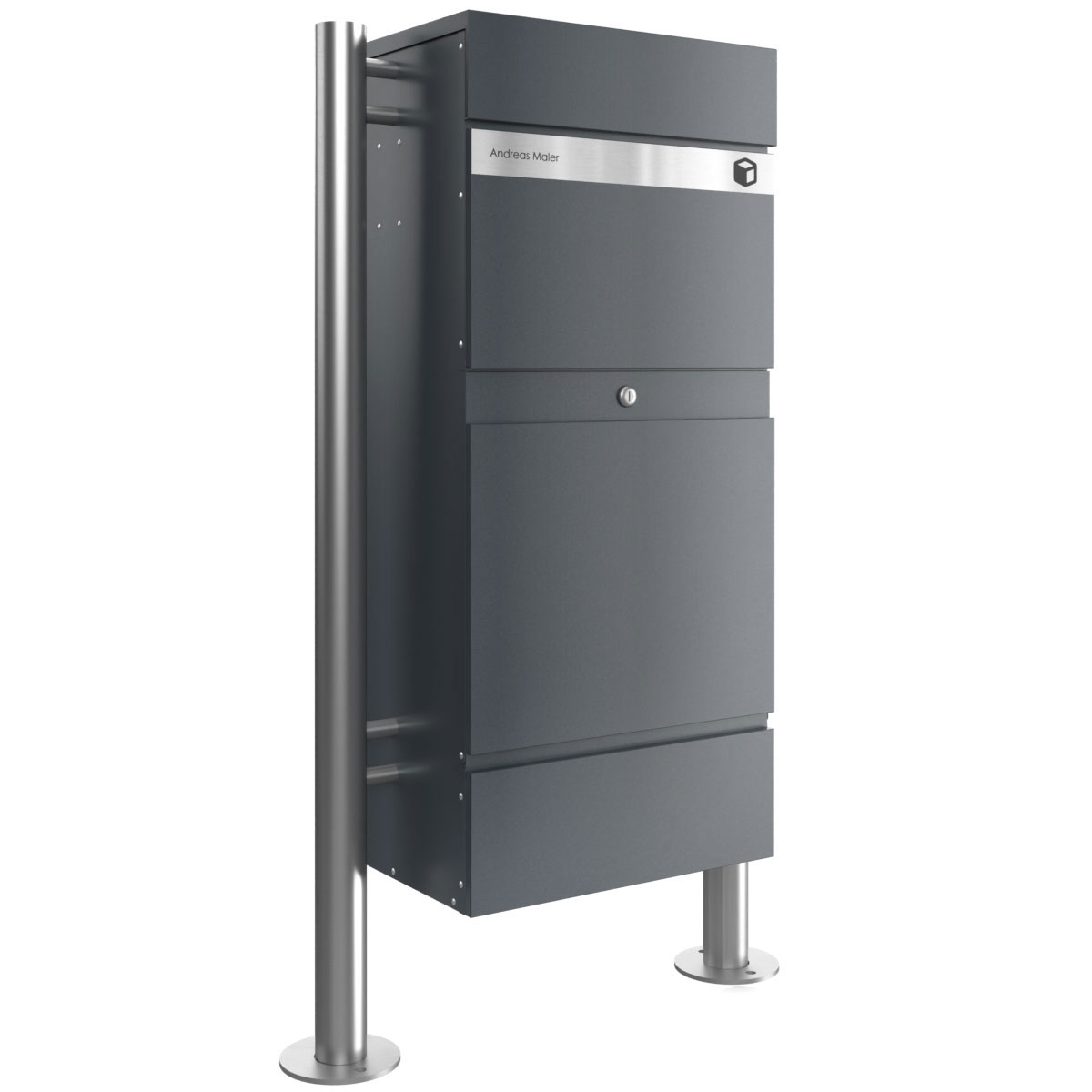 Freestanding parcel letter box KLEIST Edition ST-R - Design Elegance 2 - RAL 7016 anthracite grey Freestanding parcel letter box KLEIST Edition ST-R - Design Elegance 2 - RAL 7016 anthracite grey
