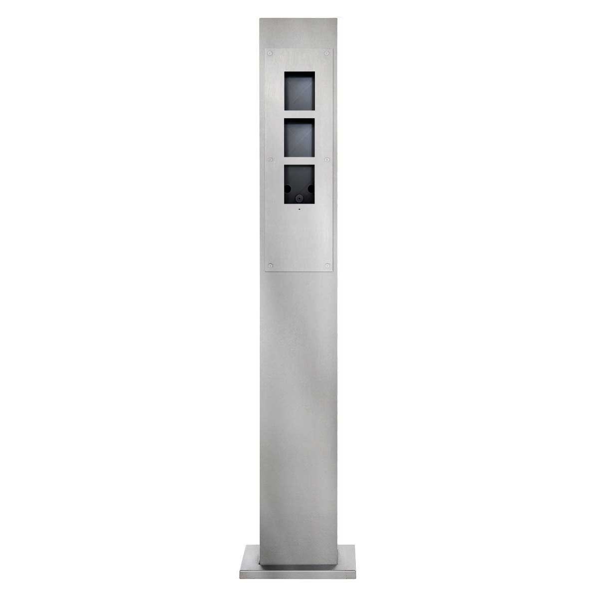 659a2bb5452a935af63cb78274b1ce130315a374 Klingelstele Designer - Edelstahl V2A geschliffen mit 2N Verso - 2N Solo vorbereitet
