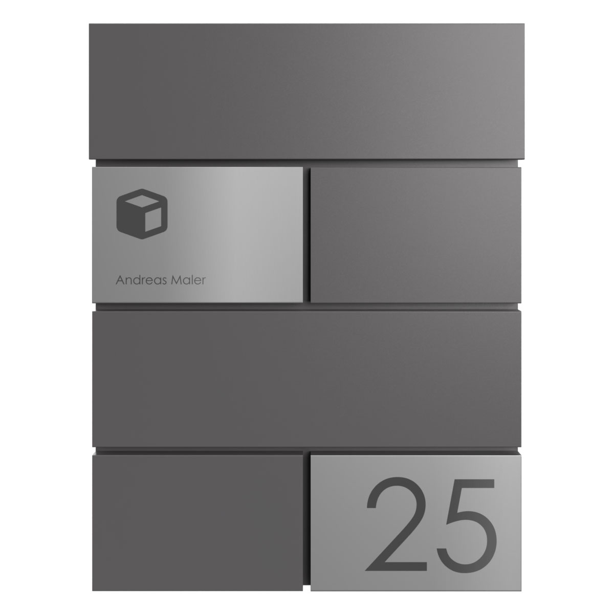 Surface-mounted parcel box KANT Edition - Design Elegance 3 - DB 703 micaceous iron ore Surface-mounted parcel box KANT Edition - Design Elegance 3 - DB 703 micaceous iron ore