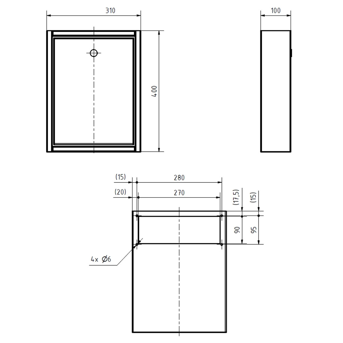 Edelstahl Innentür Briefkasten SMALL - RAL nach Wahl - Passend für Briefeinwurf 300x115mm Edelstahl Innentür Briefkasten SMALL - RAL nach Wahl - Passend für Briefeinwurf 300x115mm