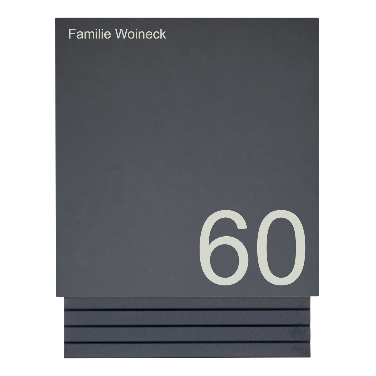 0f497eb2f272981f86b4e19f6f4e85d283c24ede Cassetta delle lettere di design con scomparto per giornali SCHILLER SMALL VAR - acciaio inox V2A, verniciato a polvere in grigio antracite RAL 7016