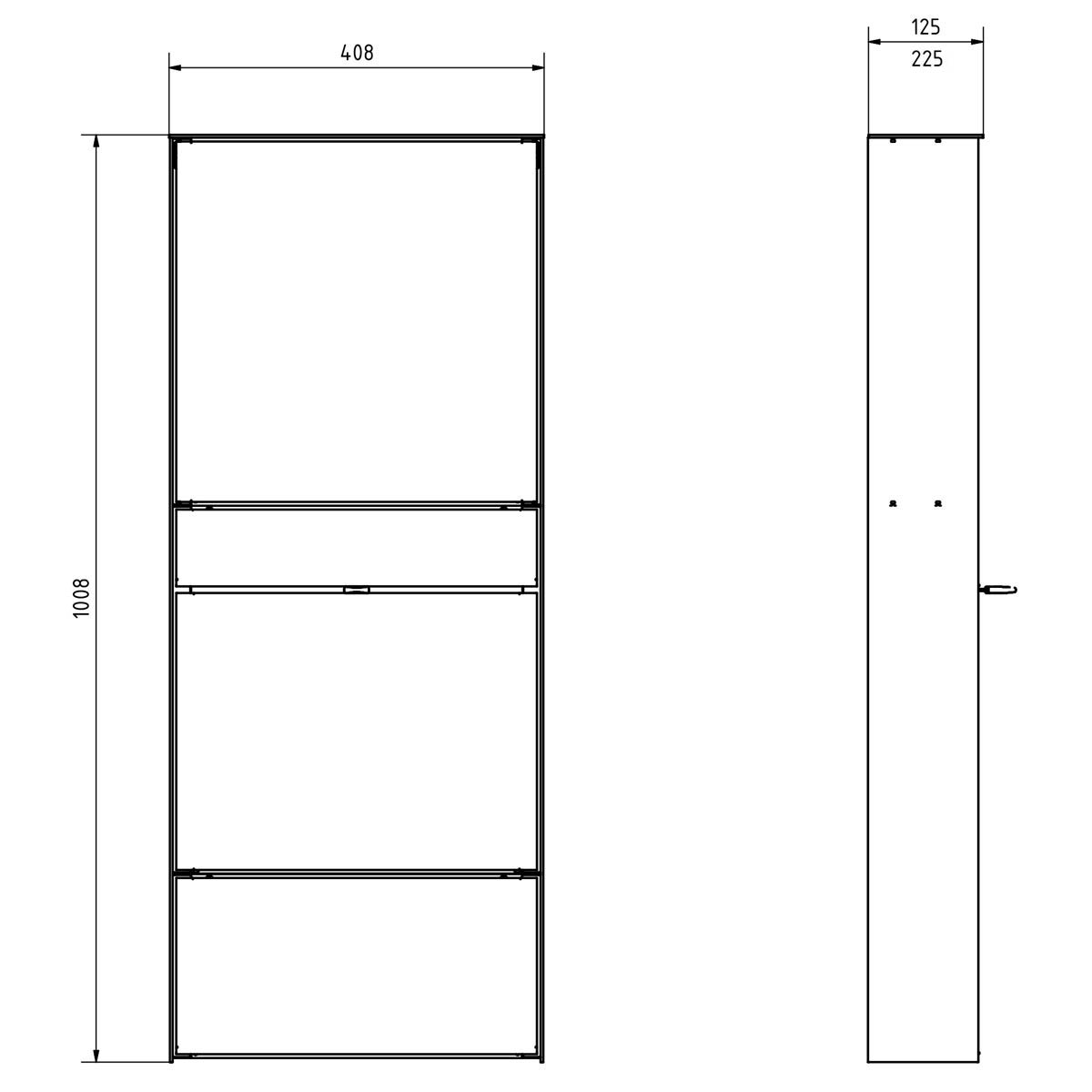 Design surface-mounted letterbox GOETHE AP with newspaper compartment - RAL of your choice - DoorBird video intercom system Design surface-mounted letterbox GOETHE AP with newspaper compartment - RAL of your choice - DoorBird video intercom system