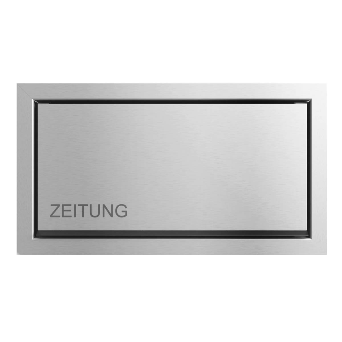 7e362623cc95bbdbf1acd1c80c4c52906774d558 Design flush-mounted newspaper box GOETHE UP - polished V2A stainless steel