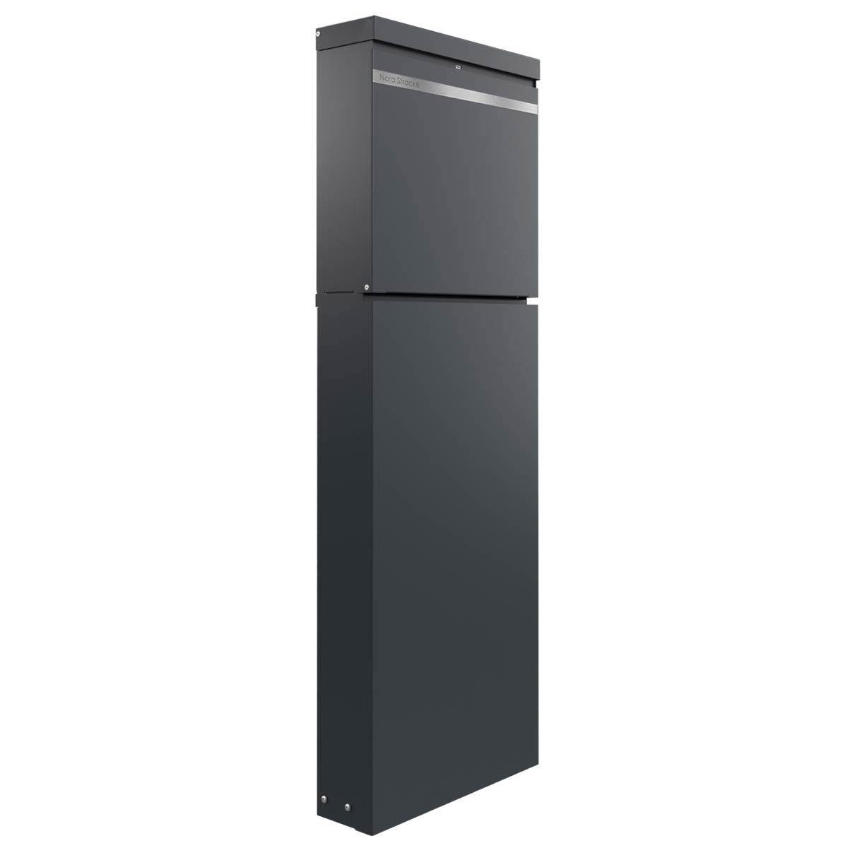 BRENTANO® letterbox pedestal - Elegance 3 design - RAL 7016 anthracite grey BRENTANO® letterbox pedestal - Elegance 3 design - RAL 7016 anthracite grey