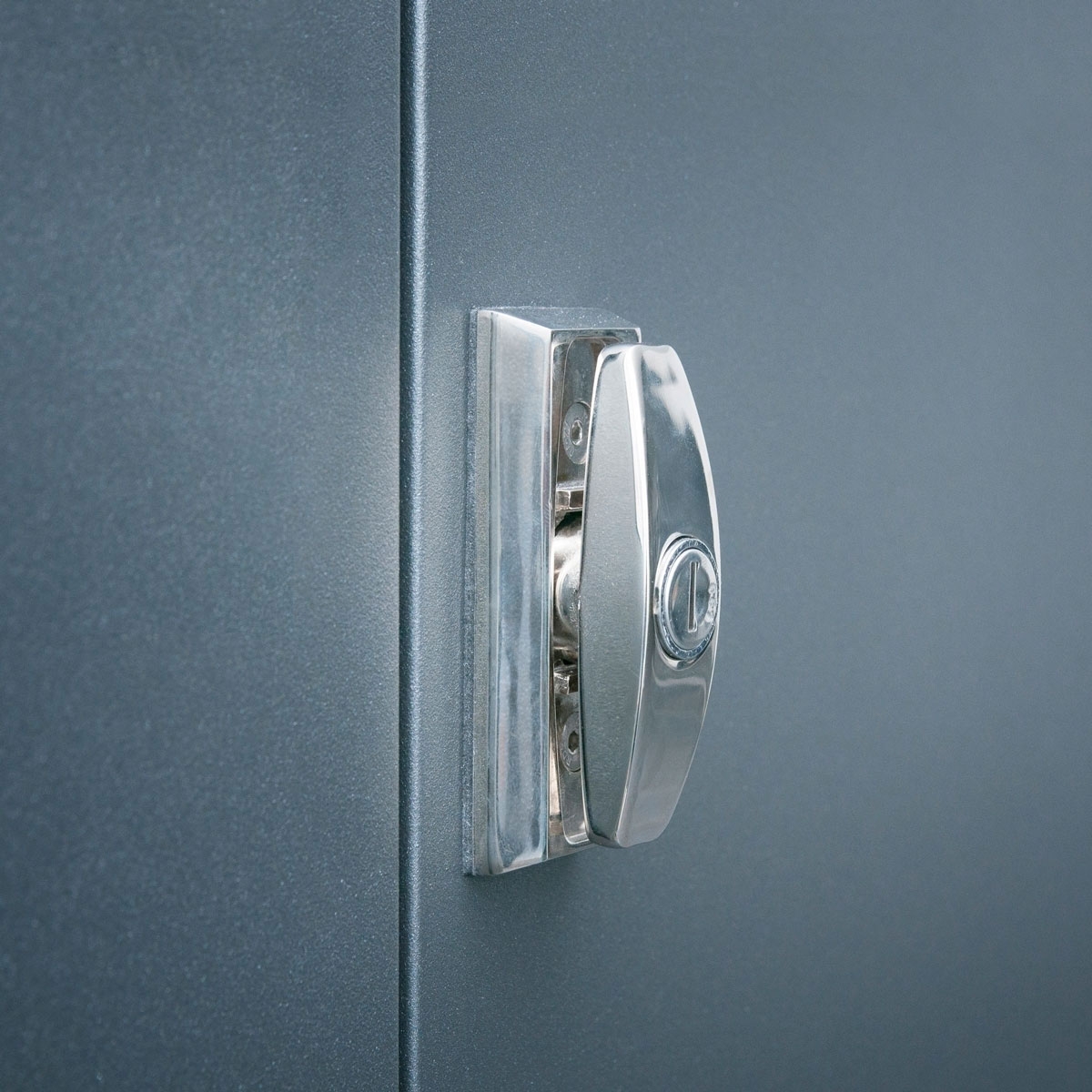 2er 1x2 parcel compartment system BASIC Plus 863X STL with parcel compartment 440x370 - polished stainless steel