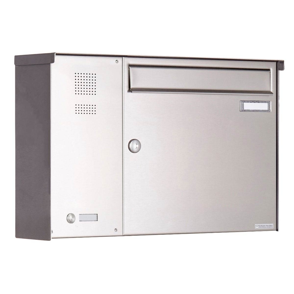 Cassetta per le lettere da appoggio BASIC Plus 382X AP in acciaio inox con campanello laterale