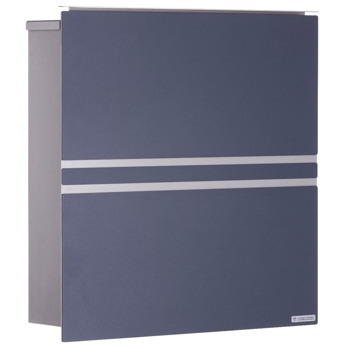 Stainless steel design letterbox KÄSTNER - Design line TWOSmall in RAL of your choice Stainless steel design letterbox KÄSTNER - Design line TWOSmall in RAL of your choice