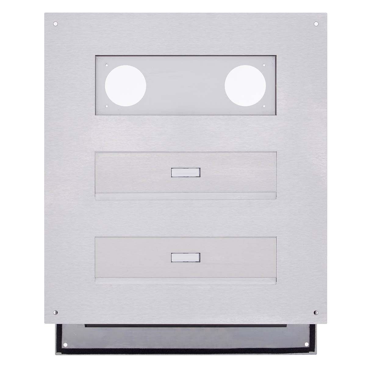 2-piece stainless steel wall conduct letterbox designer model - GIRA System 106 - 3-gang prepared 2-piece stainless steel wall conduct letterbox designer model - GIRA System 106 - 3-gang prepared