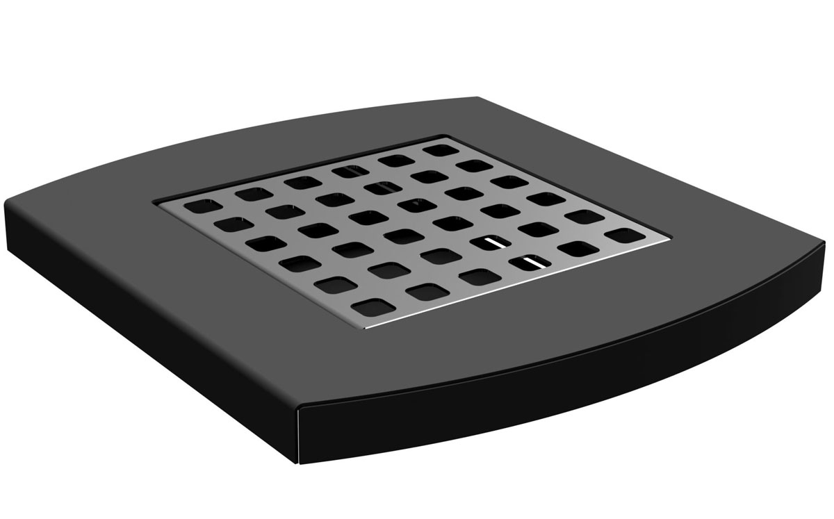 Couvercle en acier inoxydable poli - avec insert pour cendrier Couvercle en acier inoxydable poli - avec insert pour cendrier