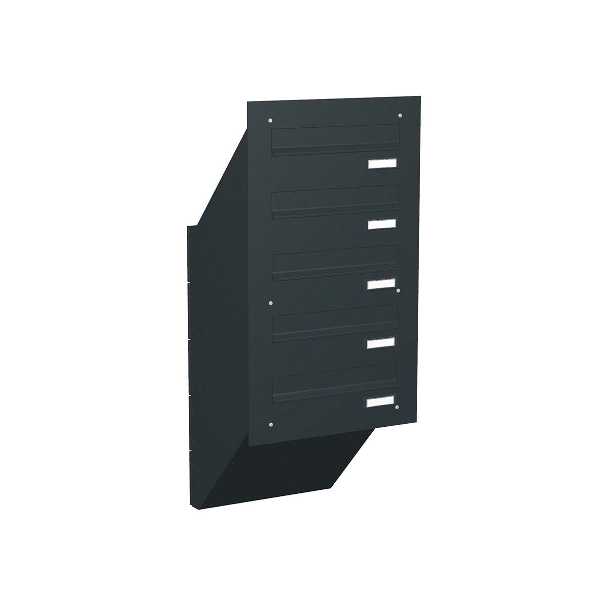 Through-the-wall letterbox BASIC 622 powder-coated - 5 parties Through-the-wall letterbox BASIC 622 powder-coated - 5 parties