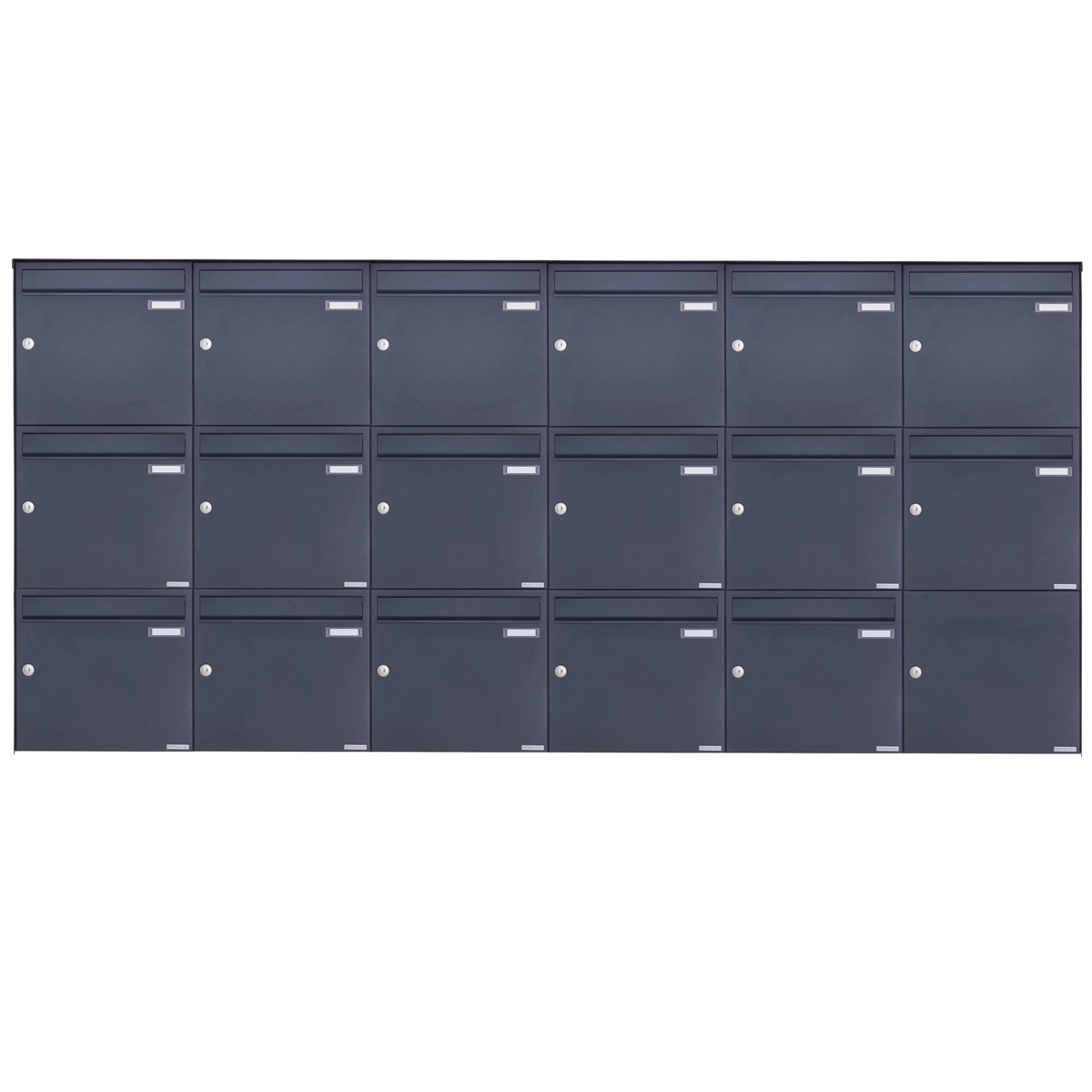 17er 3x6 Edelstahl Aufputz Briefkasten Design BASIC Plus 382XA AP - RAL nach Wahl 17er 3x6 Edelstahl Aufputz Briefkasten Design BASIC Plus 382XA AP - RAL nach Wahl