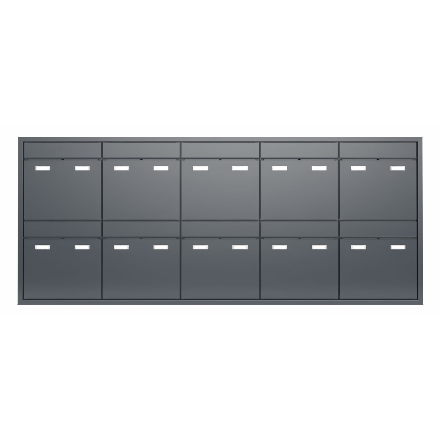 10er 5x2 Design Unterputz Briefkastenanlage GOETHE UP - RAL nach Wahl