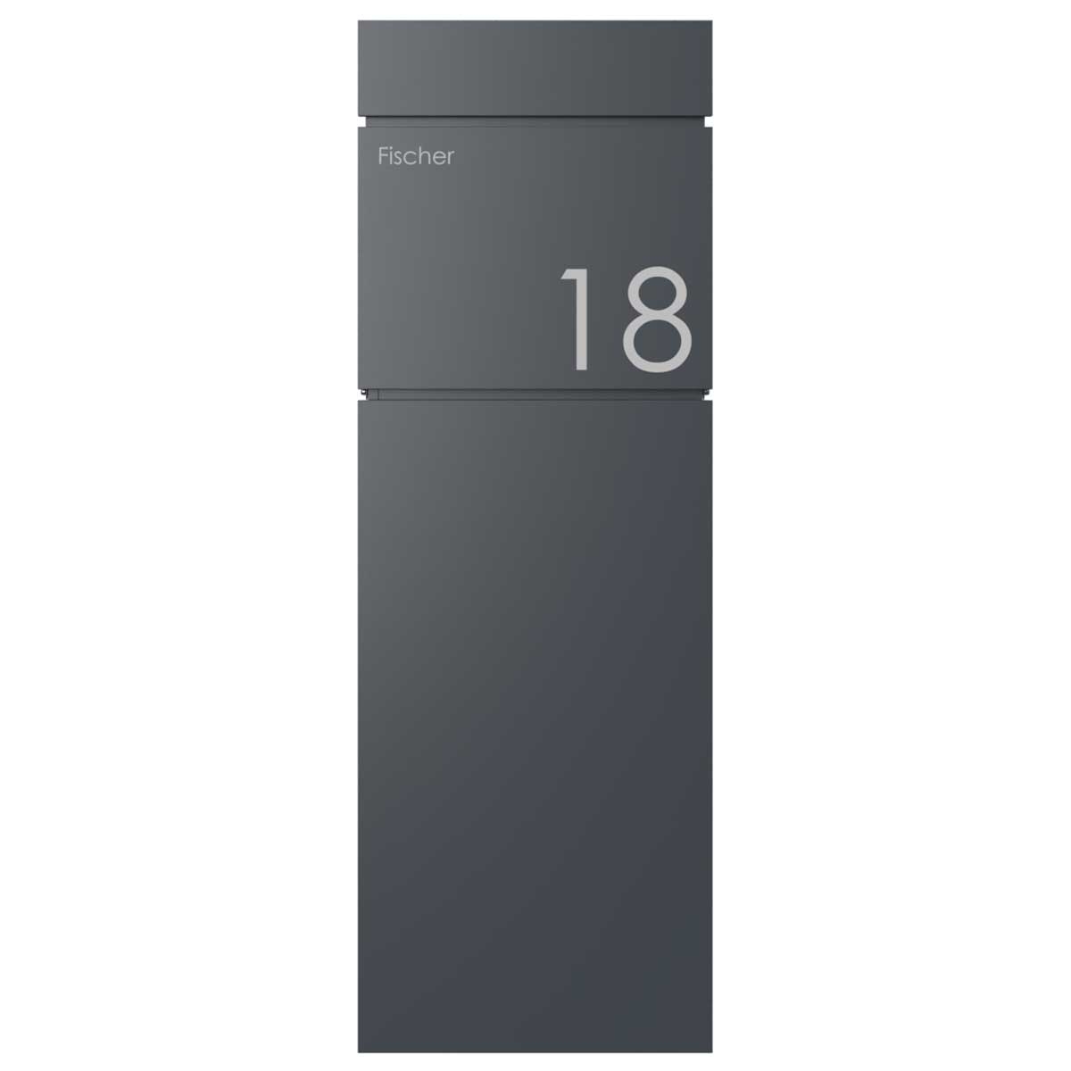 LESSING free-standing letterbox - RAL 7016 anthracite grey LESSING free-standing letterbox - RAL 7016 anthracite grey