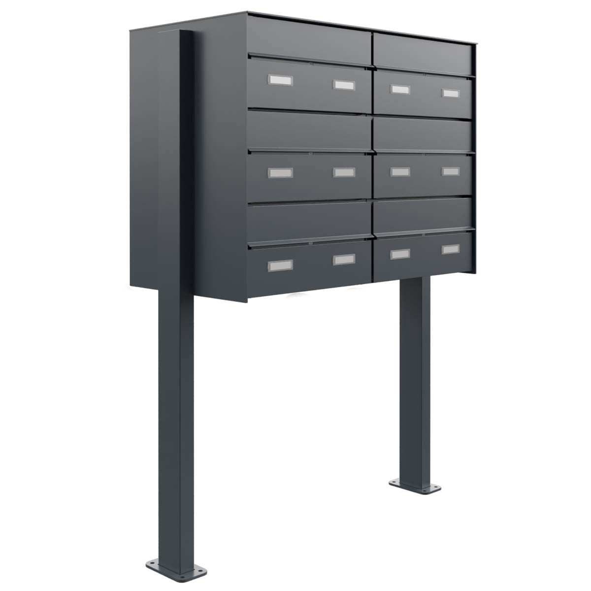 6er 2x3 letterbox system free-standing GOETHE ST-Q-400 - RAL of your choice 6er 2x3 letterbox system free-standing GOETHE ST-Q-400 - RAL of your choice