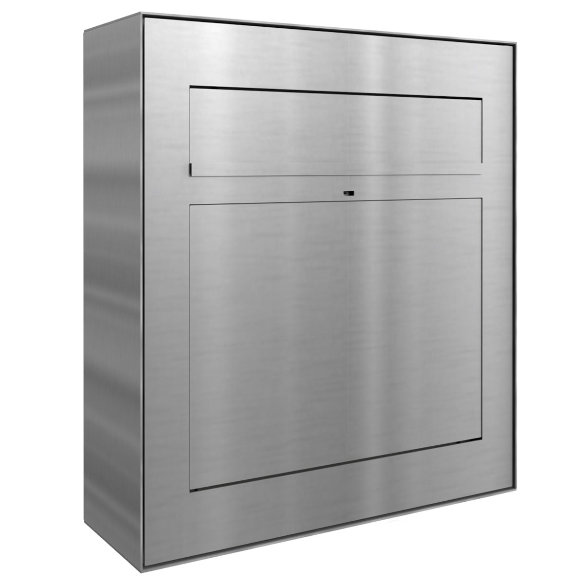Design surface-mounted letterbox GRIMM - polished stainless steel Design surface-mounted letterbox GRIMM - polished stainless steel