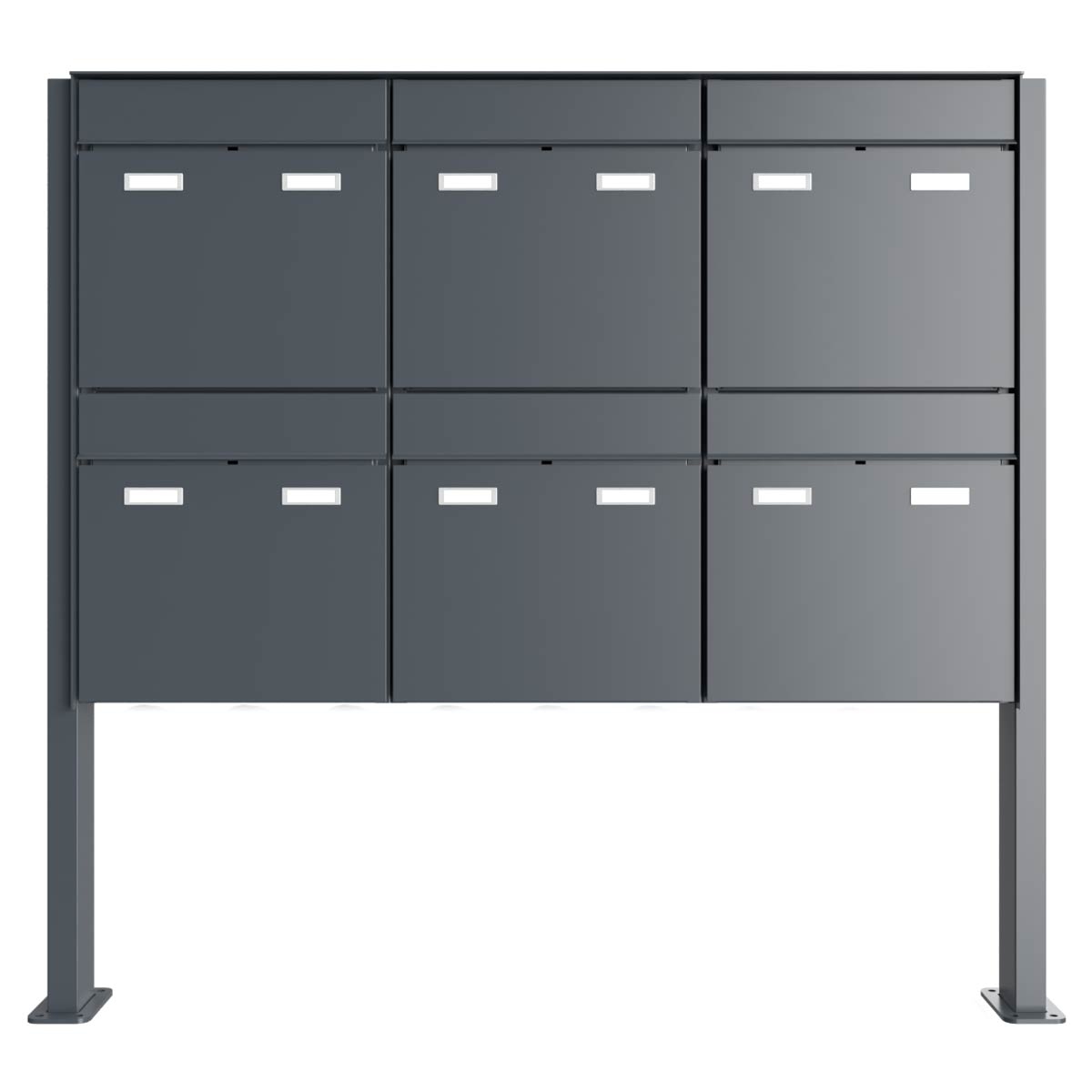 6er 3x2 design letterbox GOETHE ST-Q - RAL of your choice 6er 3x2 design letterbox GOETHE ST-Q - RAL of your choice