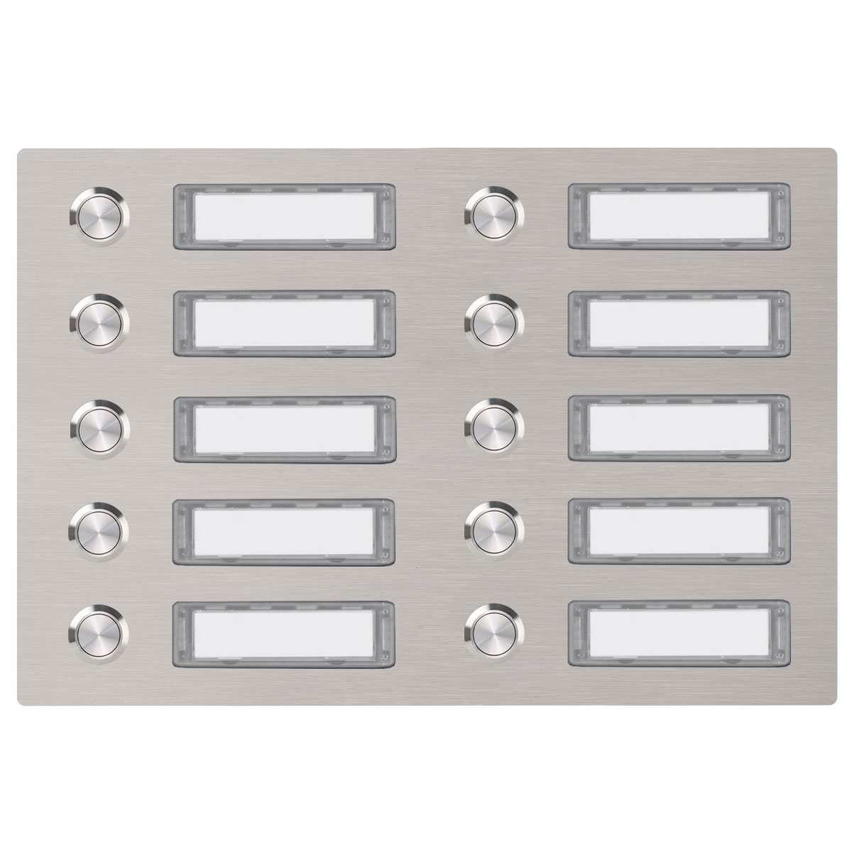 8dd3ba83b4fe5fc2271f9801591c4a34aa7a8cb0 Stainless steel bell plate 300x190 BASIC 422 with name plate - 10 parties