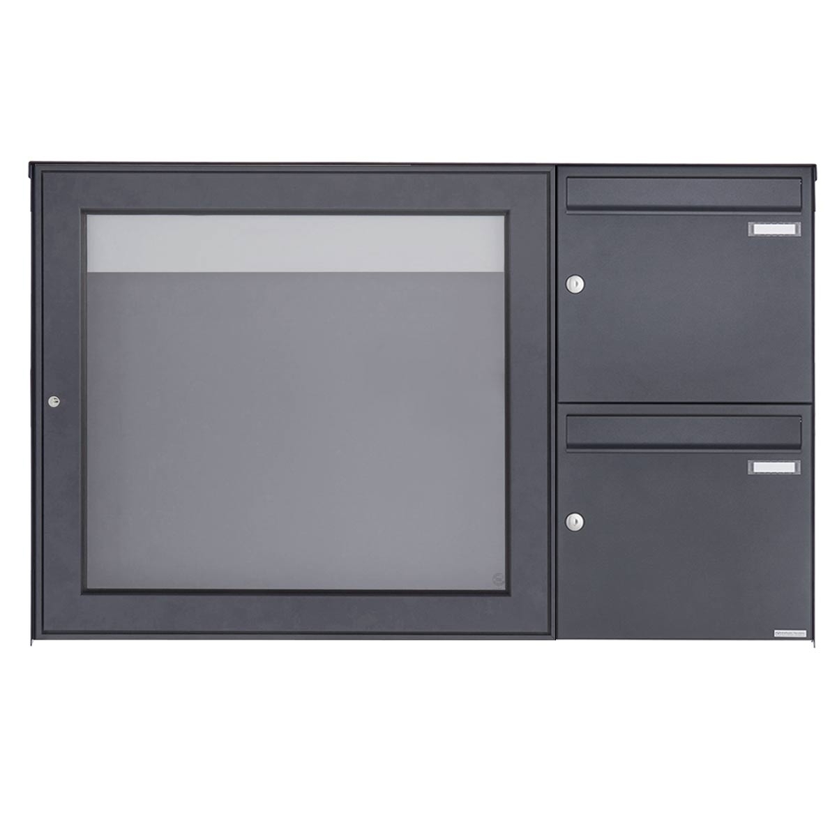 2-częściowa natynkowa skrzynka na listy z gablotą BASIC Plus 389X ST-R - 710x660 - RAL do wyboru 2-częściowa natynkowa skrzynka na listy z gablotą BASIC Plus 389X ST-R - 710x660 - RAL do wyboru