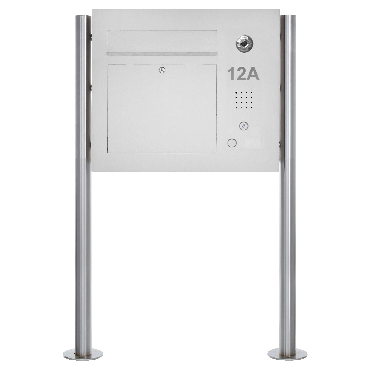 Edelstahl Standbriefkasten Designer Modell BIG ST-R - Clean Edition - Seitlich - INDIVIDUELL Edelstahl Standbriefkasten Designer Modell BIG ST-R - Clean Edition - Seitlich - INDIVIDUELL