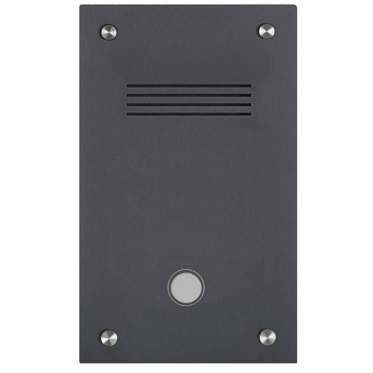 d260109dc992f09920c295a300718ed047c6c881 Stainless steel door station BASIC 529 Elegance I with bell & speech perforation - RAL of your choice