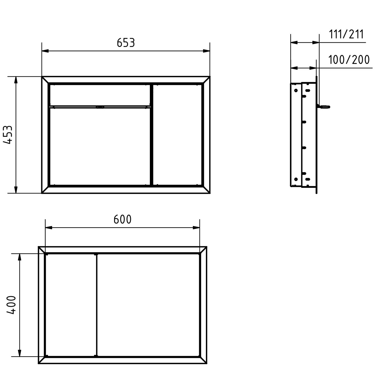 Design flush-mounted letterbox GOETHE UP with DoorBird video intercom - RAL of your choice Design flush-mounted letterbox GOETHE UP with DoorBird video intercom - RAL of your choice
