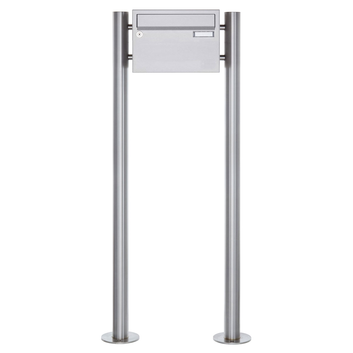 1er Edelstahl Standbriefkasten Design BASIC Plus 385 220 X ST R - Edelstahl V2A 1er Edelstahl Standbriefkasten Design BASIC Plus 385 220 X ST R - Edelstahl V2A