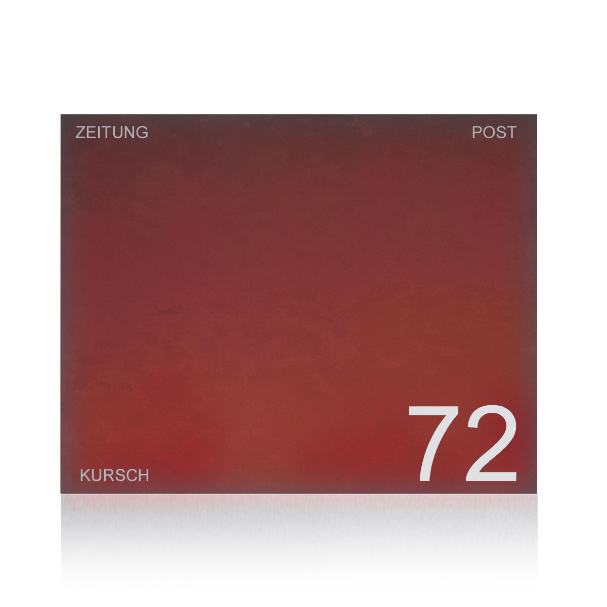 32510074d20b11296ac9e4f1619925945bbe3810 Design Briefkasten mit Zeitungsfach SCHILLER BIG VA7016 - Edelstahl V2A, pulverbeschichtet in RAL nach Wahl