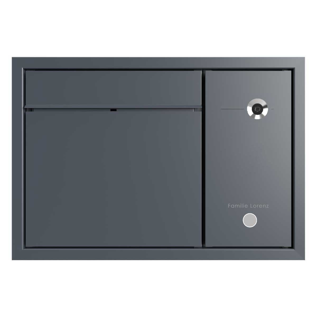 Design Unterputz Briefkasten GOETHE UP - RAL nach Wahl - COMELIT Switch seitlich - VIDEO Komplettset Wifi Design Unterputz Briefkasten GOETHE UP - RAL nach Wahl - COMELIT Switch seitlich - VIDEO Komplettset Wifi
