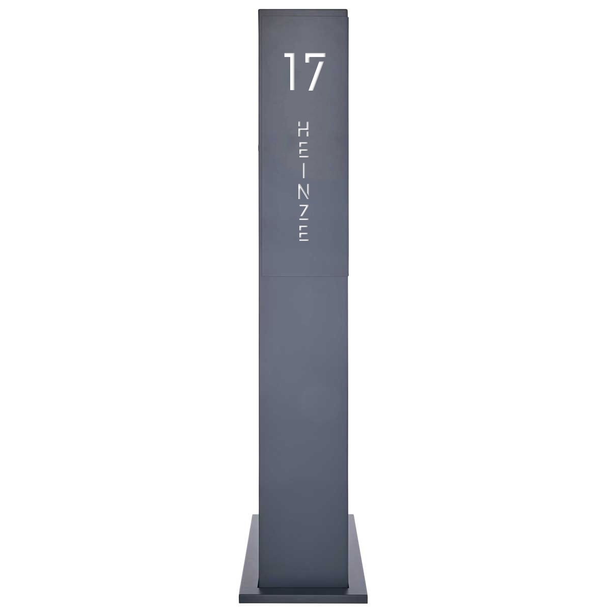 Edelstahl Briefkastensäule Designer BIG EDGE V2 - RAL nach Wahl - DoorBird Video- Sprechanlage Edelstahl Briefkastensäule Designer BIG EDGE V2 - RAL nach Wahl - DoorBird Video- Sprechanlage